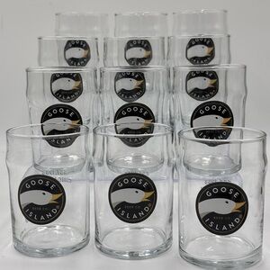 8 Goose Island Beer Co. Glasses. Est. 1988 Chicago, IL. Sold As One Lot. Home